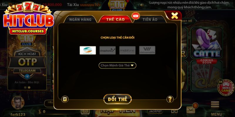 Giao dịch nhanh chóng tại cổng game với nhiều phương thức