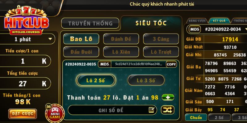 Đánh lô rơi – chiến thuật lô đề HitClub hiệu quả