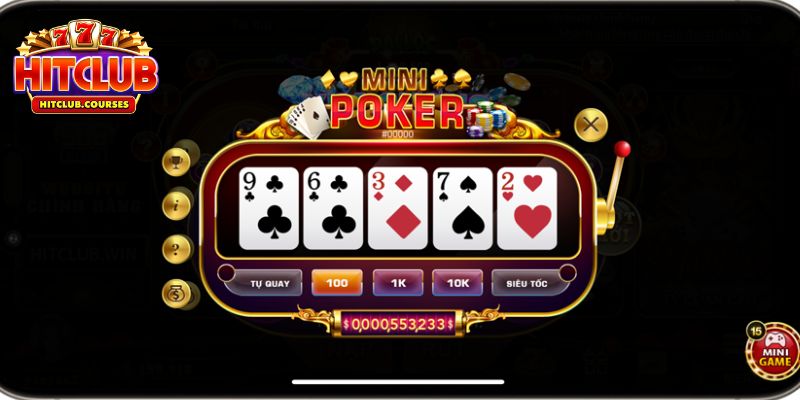 Hành trình poker mini Hitclub chinh phục người chơi