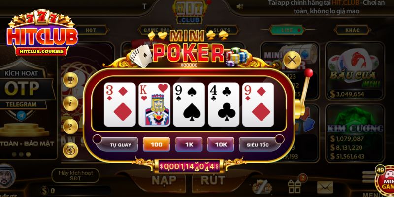 Tham gia game Poker HitClub đơn giản chỉ với vài bước