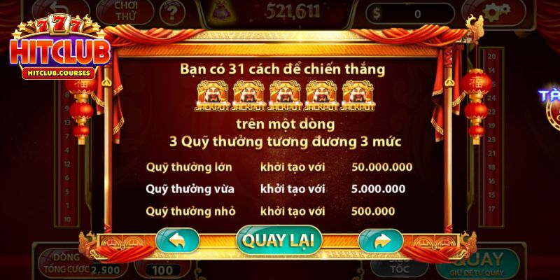 Chọn mức cược Thần Tài HitClub phù hợp